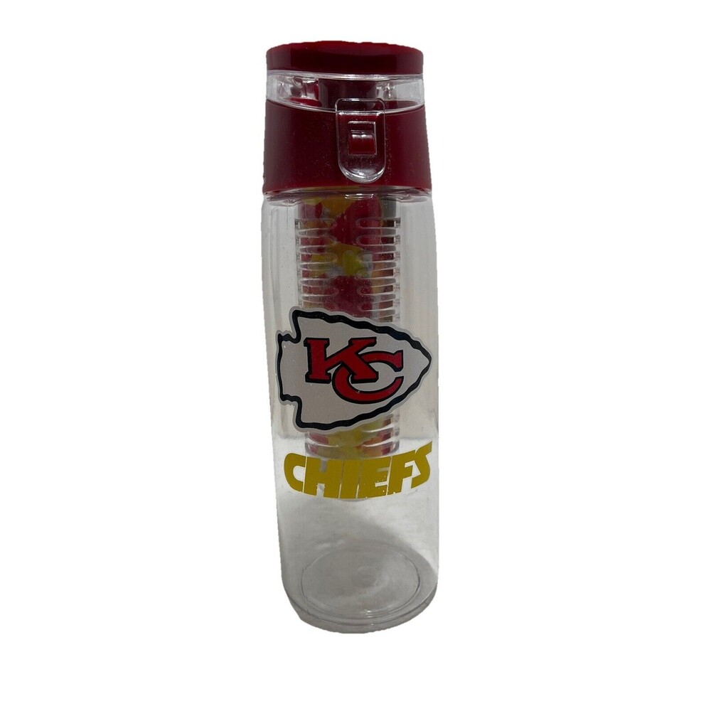 KC Chiefs Duck House Infuser Sport Bottle - 24 Oz. NIB